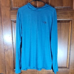 The North Face Teal Long Sleeve Flashdry Hoody